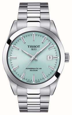 Tissot Men's Gentleman Powermatic 80 Silicium (40mm) Blue Dial / Stainless Steel Bracelet T1274071135100