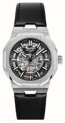 Rotary Sport Regent Skeleton Automatic (40mm) Black Dial / Black Leather Strap GS05495/04