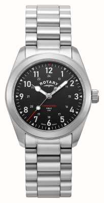 Rotary Commando RW 1895 Field (37mm) Black Dial / Stainless Steel GB05535/19