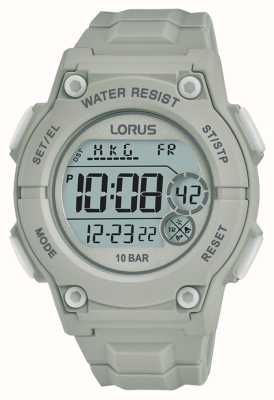 Lorus Digital Multi-Function 100m (42mm) Digital Dial / Grey Silicone R2335PX9