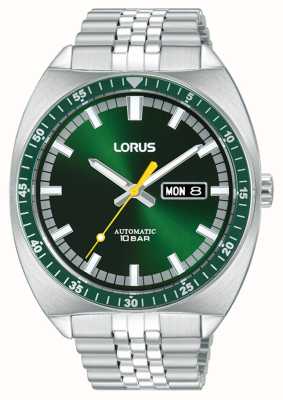 Lorus Sports Automatic Day/Date 100m (43mm) Green Sunray Dial / Stainless Steel RL443BX9