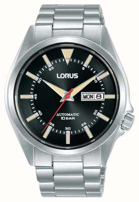 Lorus Sports Automatic Day/Date 100m (42mm) Black Sunray Dial / Stainless Steel RL417BX9
