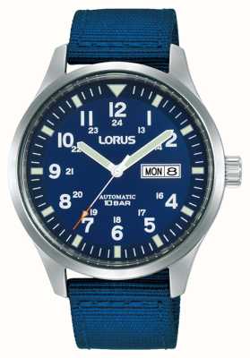 Lorus Sports Automatic Day/Date 100m (42mm) Dark Blue Dial / Dark Blue Nylon RL409BX9