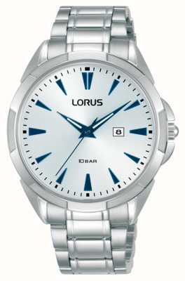 Lorus Sports Date 100m (36mm) White Sunray Dial / Stainless Steel RJ259BX9