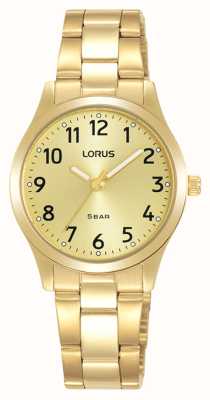 Lorus Classic Quartz (28mm) Gold Sunray Dial / Gold PVD Stainless Steel RRX14JX9