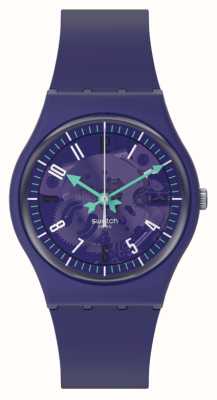 Swatch PHOTONIC PURPLE (34mm) Purple Dial / Purple Silicone Strap SO28V102