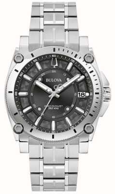 Bulova Men's Icon Precisionist (40mm) Black Dial / Stainless Steel Bracelet 96B417