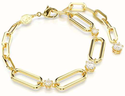 Swarovski Dextera Bracelet White Crystals Gold-Tone Plated 5683359