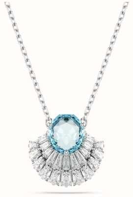 Swarovski Idyllia Pendant Necklace Shell Blue and White Crystals Rhodium Plated 5689195