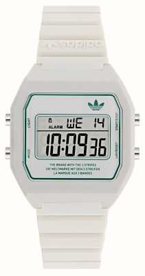 Adidas DIGITAL TWO (36mm) White Digital Dial / White Rubber AOST23557
