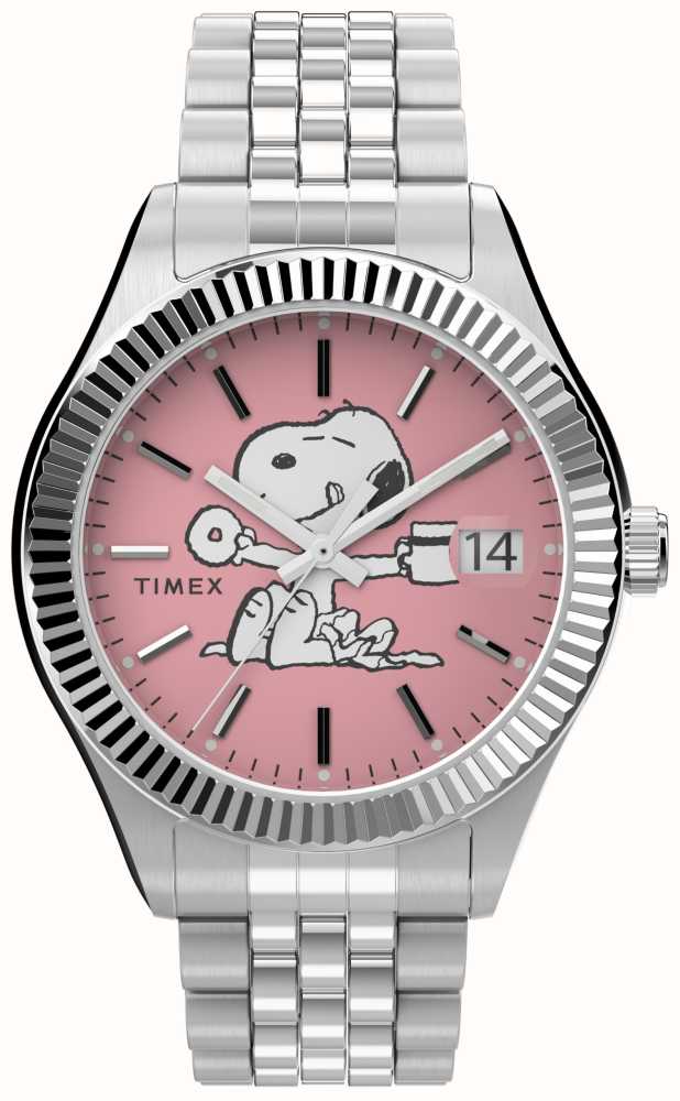 Timex pink deals dial watch