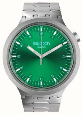 Swatch Big Bold Irony FOREST FACE (47mm) Dark Green Dial / Stainless Steel SB07S101G