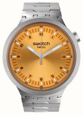 Swatch Big Bold Irony AMBER SHEEN (47mm) Amber Dial / Stainless Steel SB07S103G