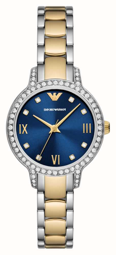 Emporio Armani Women's (32mm) Blue Dial / Two-Tone Stainless Steel