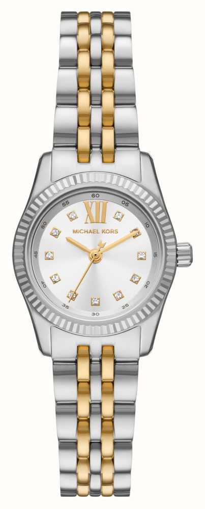 Michael kors petite lexington watch clearance silver