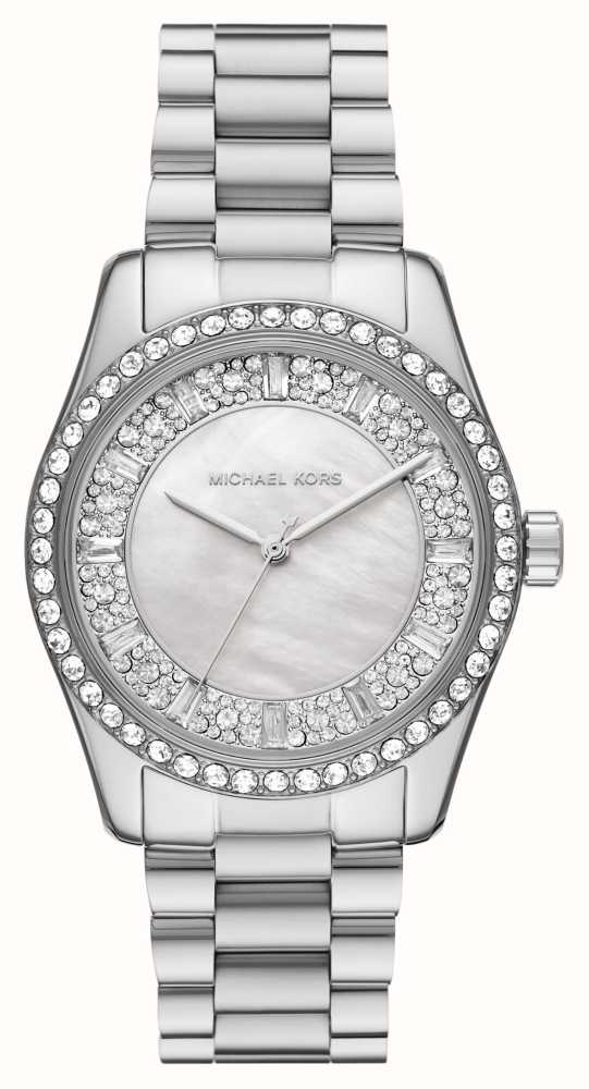 Michael Kors Women s Lexington 38mm Mother of Pearl Dial Stainless Steel Bracelet MK7445