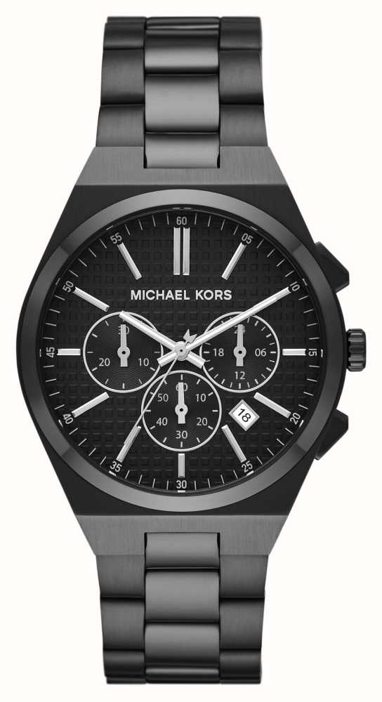 Michael kors black stainless steel cheap watch