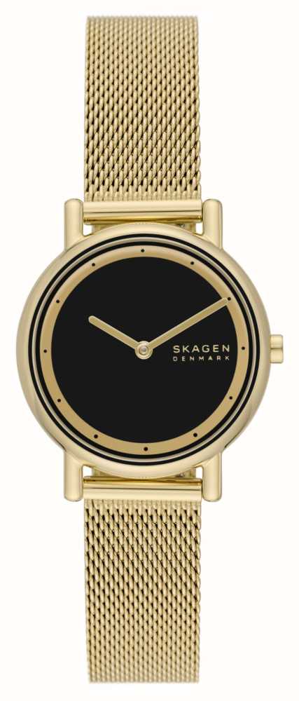Skagen Women's Signatur Lille (30mm) Black Dial / Gold-Tone Steel
