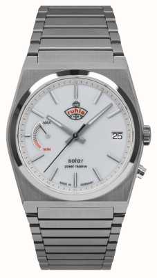 RUHLA Space Control Solar (40mm) White Dial / Stainless Steel Bracelet 4640M1