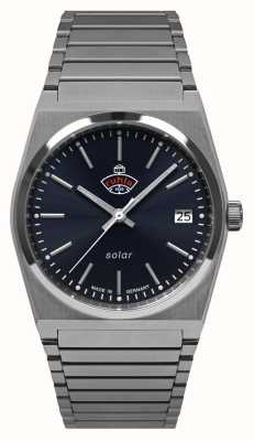 RUHLA Space Control XS Solar (35mm) Dark Blue Dial / Stainless Steel 4641M3