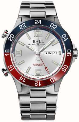 Ball Watch Company Roadmaster Marine GMT (42mm) Silver Dial / Titanium & Stainless Steel Bracelet DG3222A-S1CJ-SL