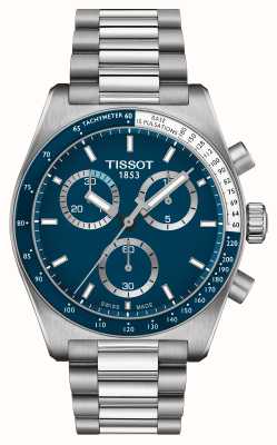 Tissot PR516 Quartz Chronograph (40mm) Blue Dial / Stainless Steel Bracelet T1494171104100