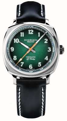 Duckworth Prestex Verimatic (39mm) Green Fumé Dial / Black Horween Leather D891-04-A