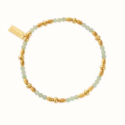 ChloBo In Bloom SPARKLE Aventurine Bracelet - Gold Plated GBABCS
