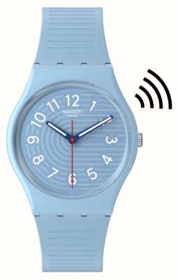 Swatch TRENDY LINES IN THE SKY PAY! (34mm) Blue Dial / Blue Silicone Strap SO28S104-5300