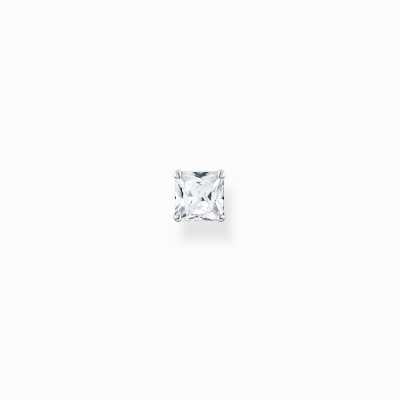 Thomas Sabo Sterling Silver Ear Stud with White Crystal - Single Stud ONLY H2174-051-14-SINGLE