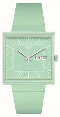 Swatch WHAT IF...MINT? (41.8mm) Mint Green Dial / Mint Green Bio-Sourced Strap SO34G701