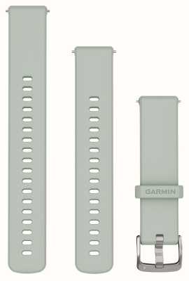 Garmin Quick Release Bands (18mm) Sage Grey Silicone Silver Hardware 010-13256-01