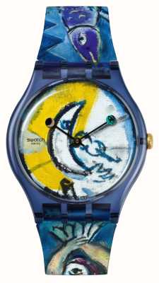 Swatch x Tate - CHAGALL'S BLUE CIRCUS - Swatch Art Journey SUOZ365C