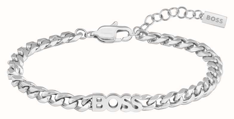 BOSS Jewellery Women's Kassy For Her Stainless Steel Chain Logo Bracelet 1580592