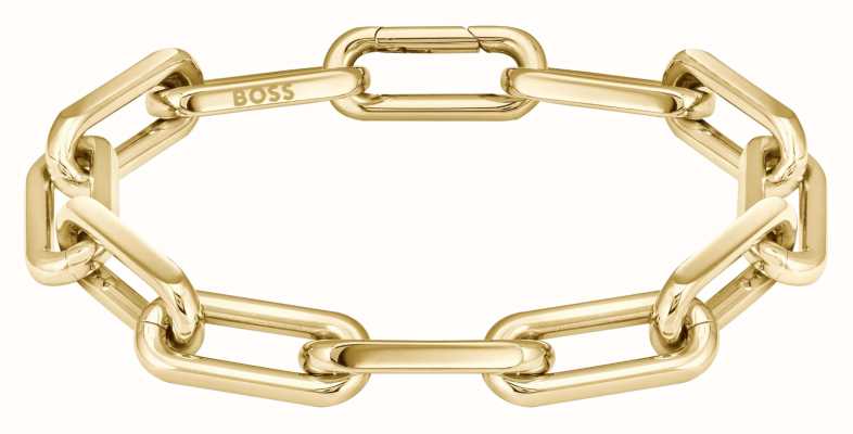 BOSS Jewellery Women's Halia Gold-Tone Stainless Steel Link Chain Bracelet 1580600