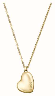 BOSS Jewellery Women's Honey Gold-Tone Stainless Steel Pendant Necklace 1580574