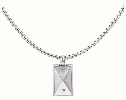 Tommy Hilfiger Men's Geometric Stainless Steel Pendant Necklace 2790564