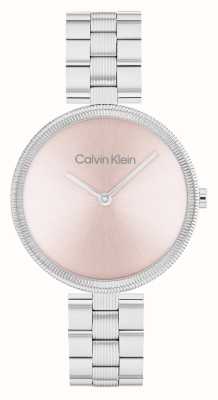 Calvin Klein Women's Gleam (32mm) Pink Dial / Stainless Steel Bracelet 25100015