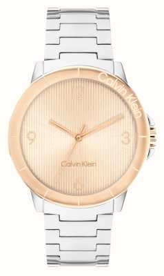 Calvin Klein Women's Vivacious (36mm) Rose Gold Dial / Stainless Steel Bracelet 25100025