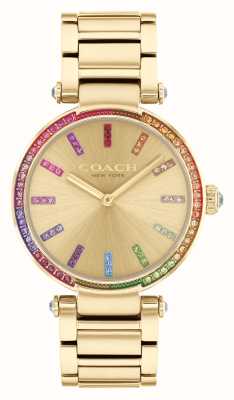 Coach Women's Cary (34mm) Gold Dial / Gold-Tone Stainless Steel Bracelet 14504271