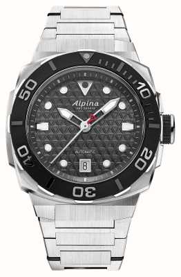 Alpina Seastrong Diver Extreme Automatic (39mm) Dark Grey Textured Dial / Stainless Steel Bracelet AL-525G3VE6B