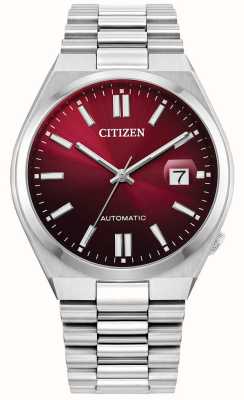 Citizen Tsuyosa Automatic (40mm) Sunray Red Dial / Stainless Steel Bracelet NJ0150-56W
