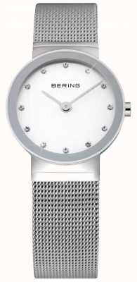 Bering Time Women's Watch | Stainless Steel Silver Mesh Strap | 10126-000