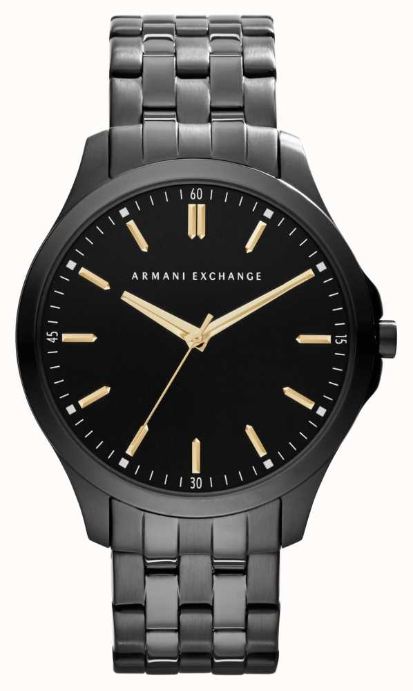 Armani Exchange Men's | Black Dial | Dark Grey Stainless Steel Bracelet  AX2144 - First Class Watches™ IRL