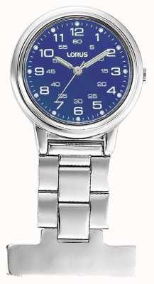 Lorus Nurse Fob Watch Quartz (30mm) Blue Dial / Stainless Steel RG251DX9