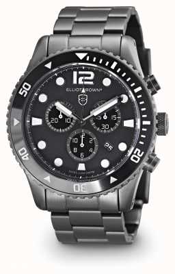 Elliot Brown Men's Bloxworth Gun Metal Plated Black Dial 929-001-B05