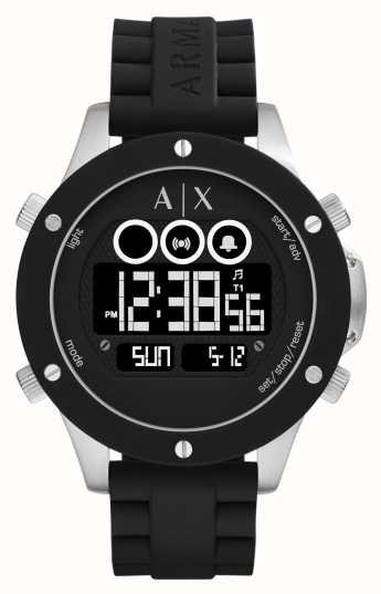 armani exchange chronograph watch instructions