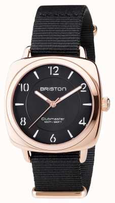Briston Unisex Clubmaster Chic Black PVD Rose Gold 17536.SPRG.L.1.NB