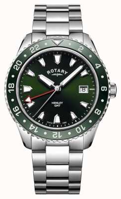 Rotary Men's Henley Green Stainless Steel Quartz Watch GB05108/24