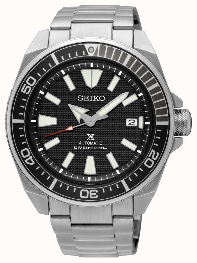 Seiko Prospex Samurai Patterned Dial Screw Down Crown Stainless SRPB51K1  SRPF03K1 - First Class Watches™ IRL
